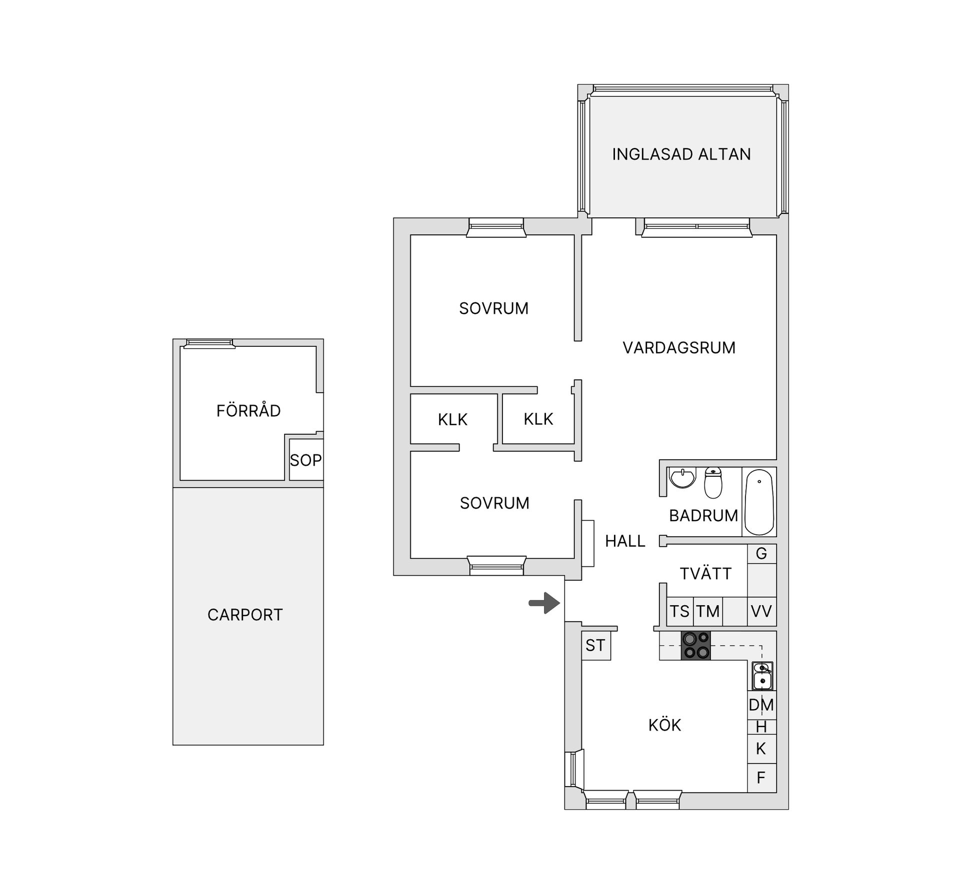 Bostadsrätt, Dansbanevägen 22, Bor, Värnamo