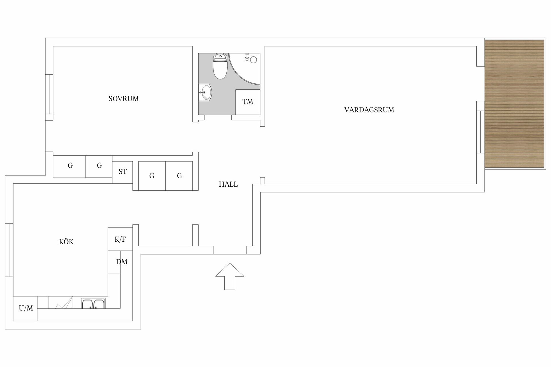 Bostadsrätt, Gustavsbergsvägen 1B, Gamla Norr, Växjö