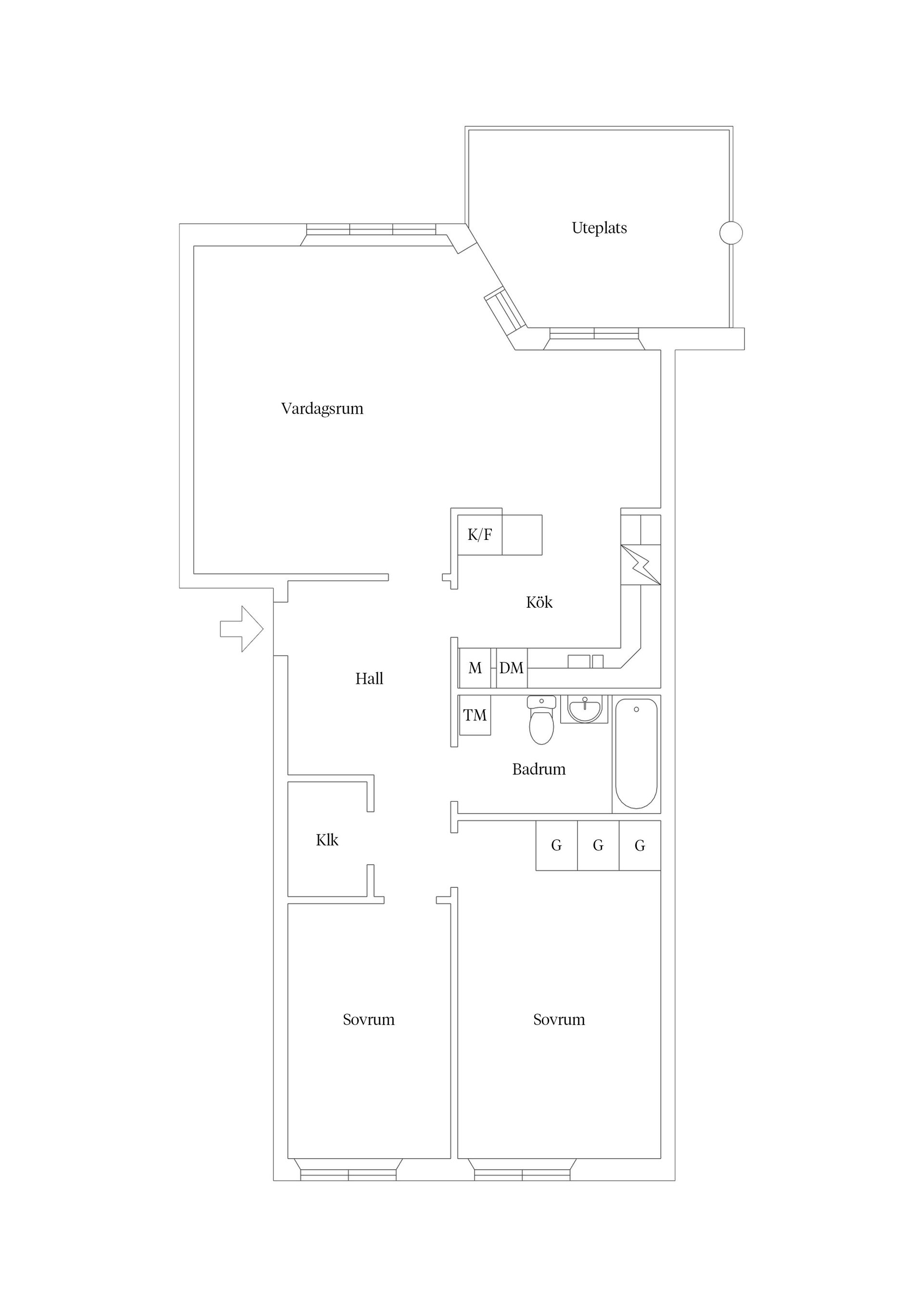 Bostadsrätt, Unionsgatan 6, Malmen, Kalmar
