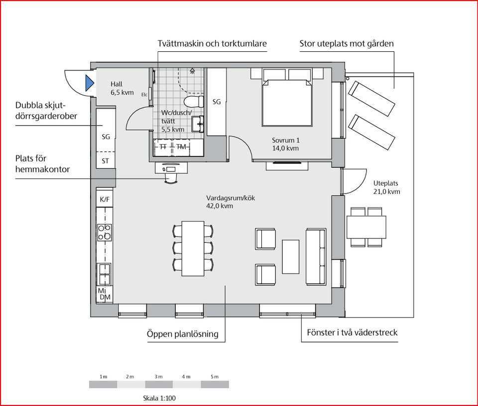 Bostadsrätt, Parkettgatan 10, Södra Munksjön/Skeppsbron, Jönköping