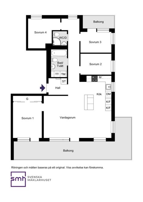 Bostadsrätt, Tre kronors väg 2, Kvarnholmen, Nacka