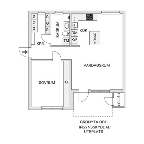 Bostadsrätt, Bäckalyckevägen 48, Bäckalyckan, Jönköping
