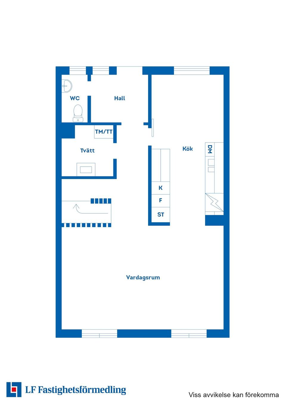 Bostadsrätt, Fredensborgsgatan 1, Kinna, Mark