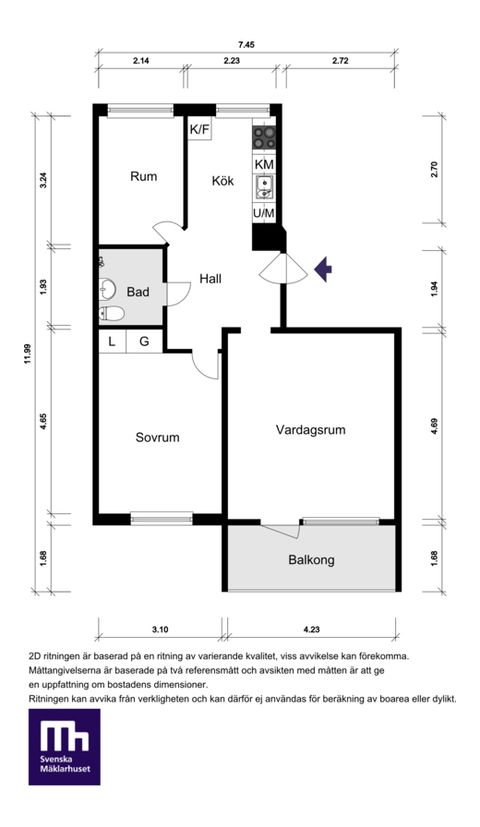 Bostadsrätt, Kruthornsvägen 54B, Edsberg, Sollentuna