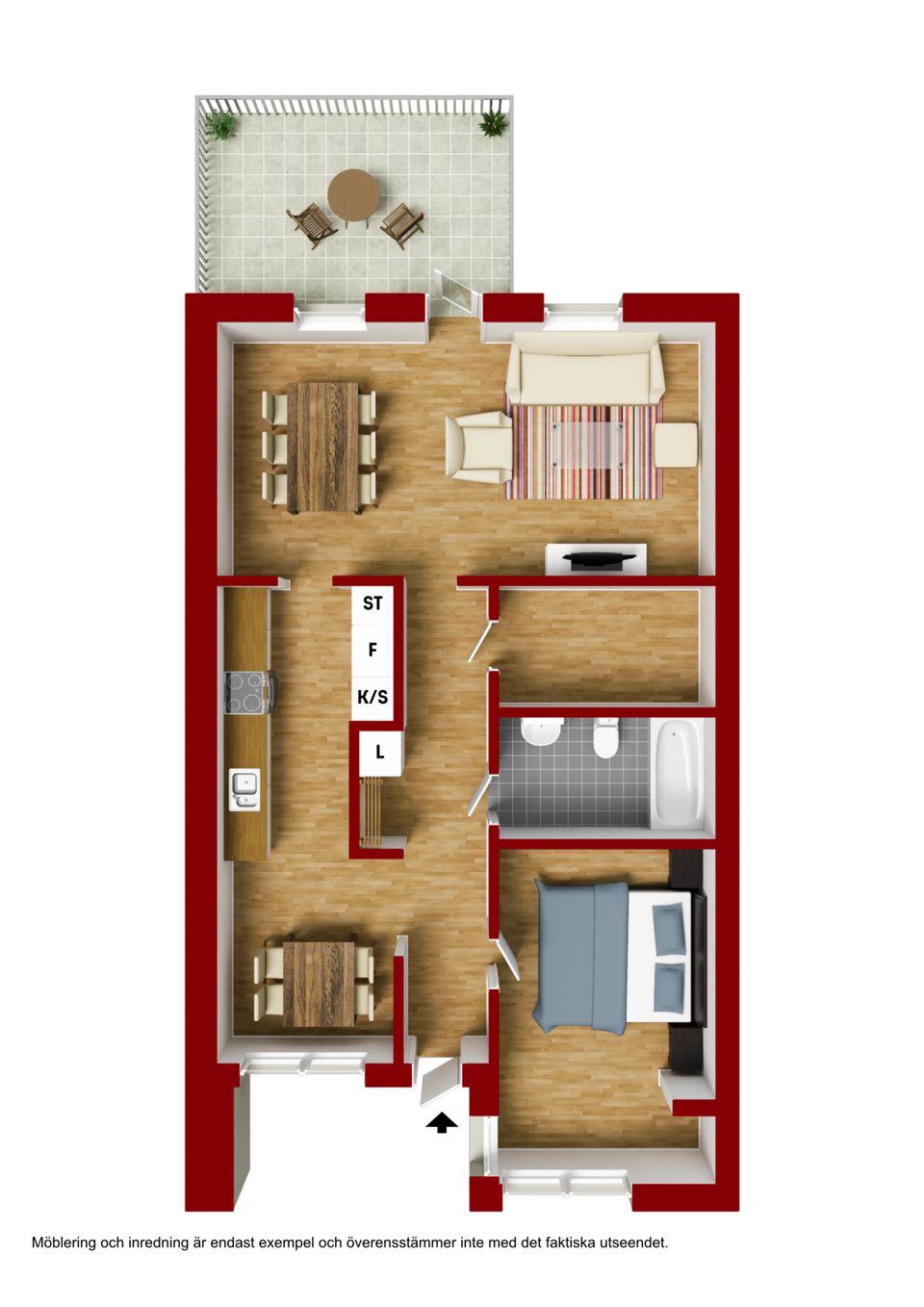 Bostadsrätt, S:t Ibbsgatan 5E, Centralt, Sölvesborg