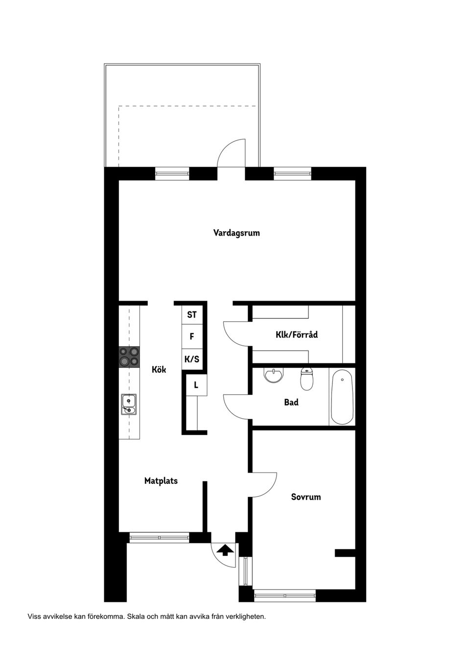 Bostadsrätt, S:t Ibbsgatan 5E, Centralt, Sölvesborg