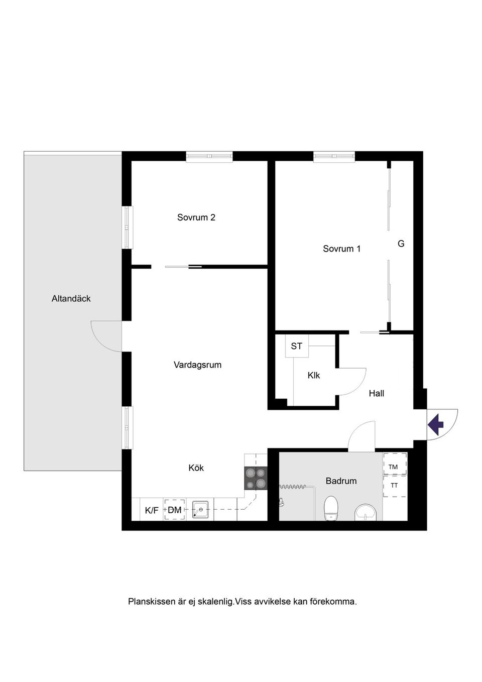 Bostadsrätt, Frökentorpsvägen 18, Kärleken - Sofieberg - Norra Utmarken, Halmstad