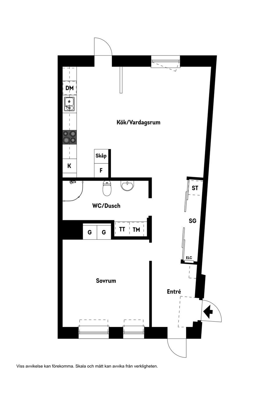 Bostadsrätt, Södra Järnvägsgatan 32A, Söder, Växjö