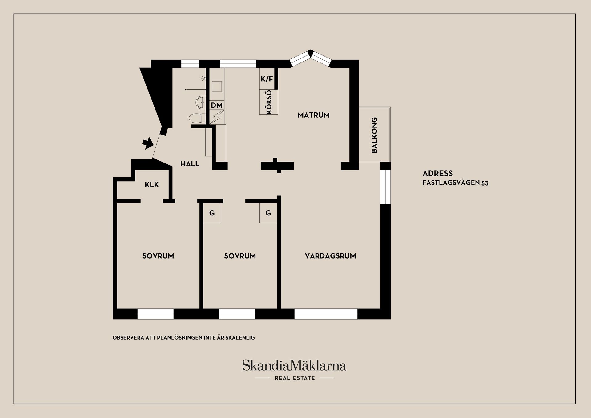 Bostadsrätt, Fastlagsvägen 53, Midsommarkransen/Hägerstensåsen, Stockholm