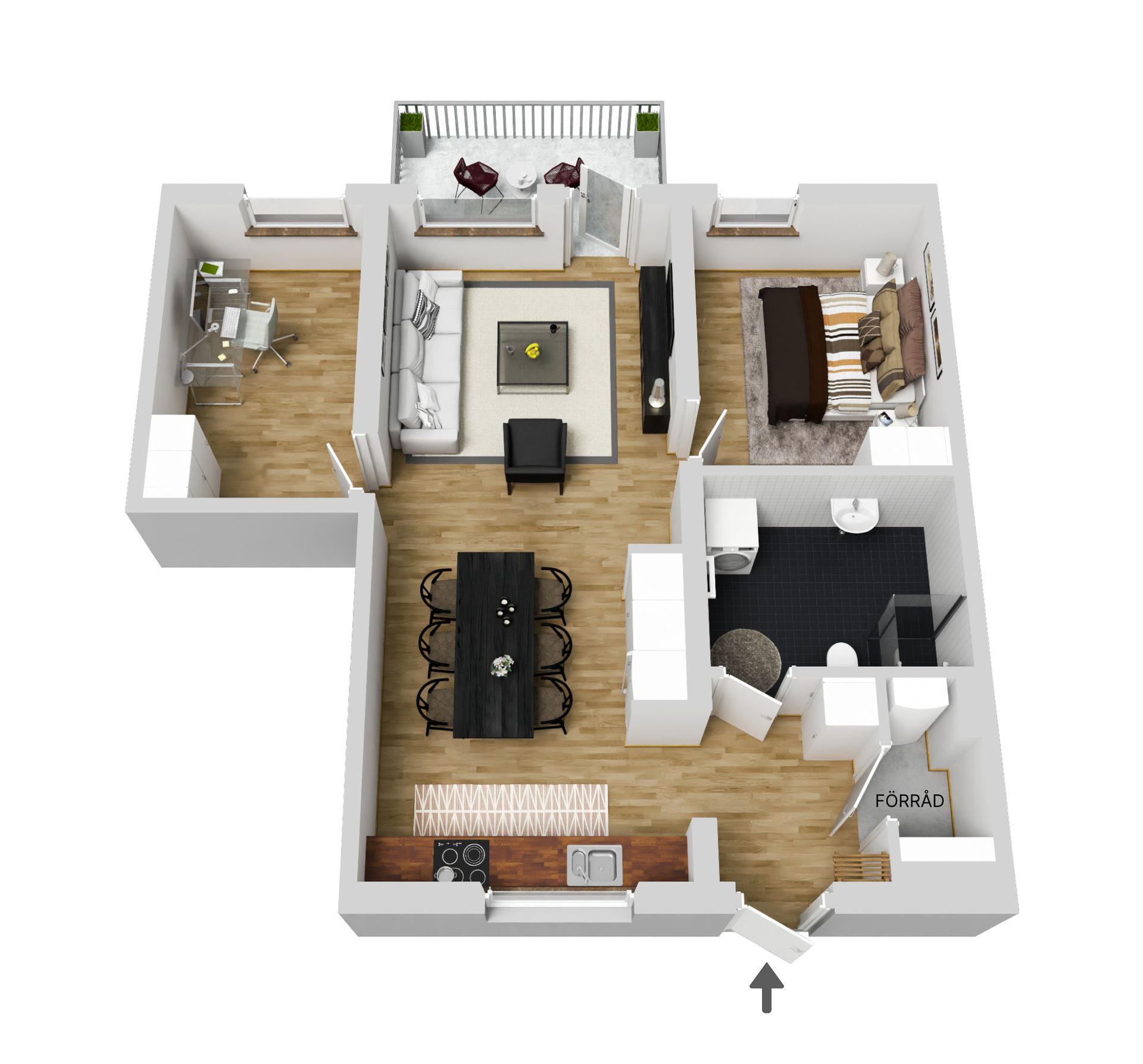 Bostadsrätt, Messhedsvägen 14, Heden, Gällivare
