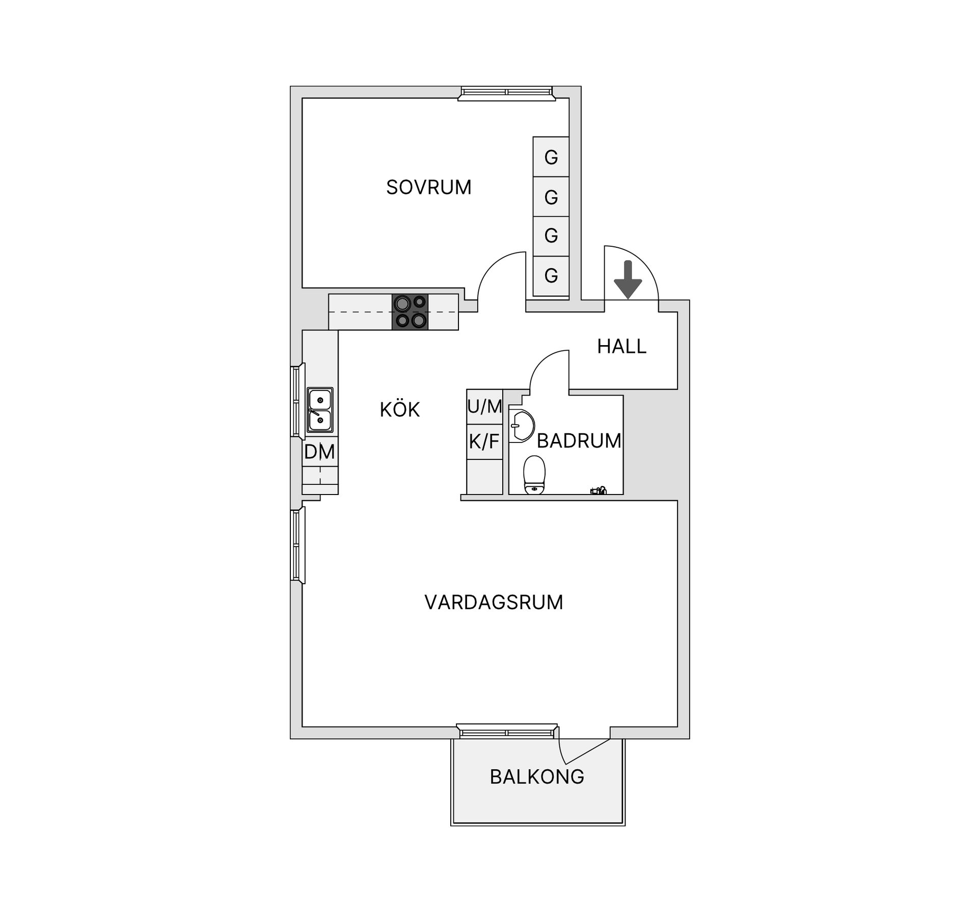Bostadsrätt, Brunflovägen 18A, Odenslund, Östersund
