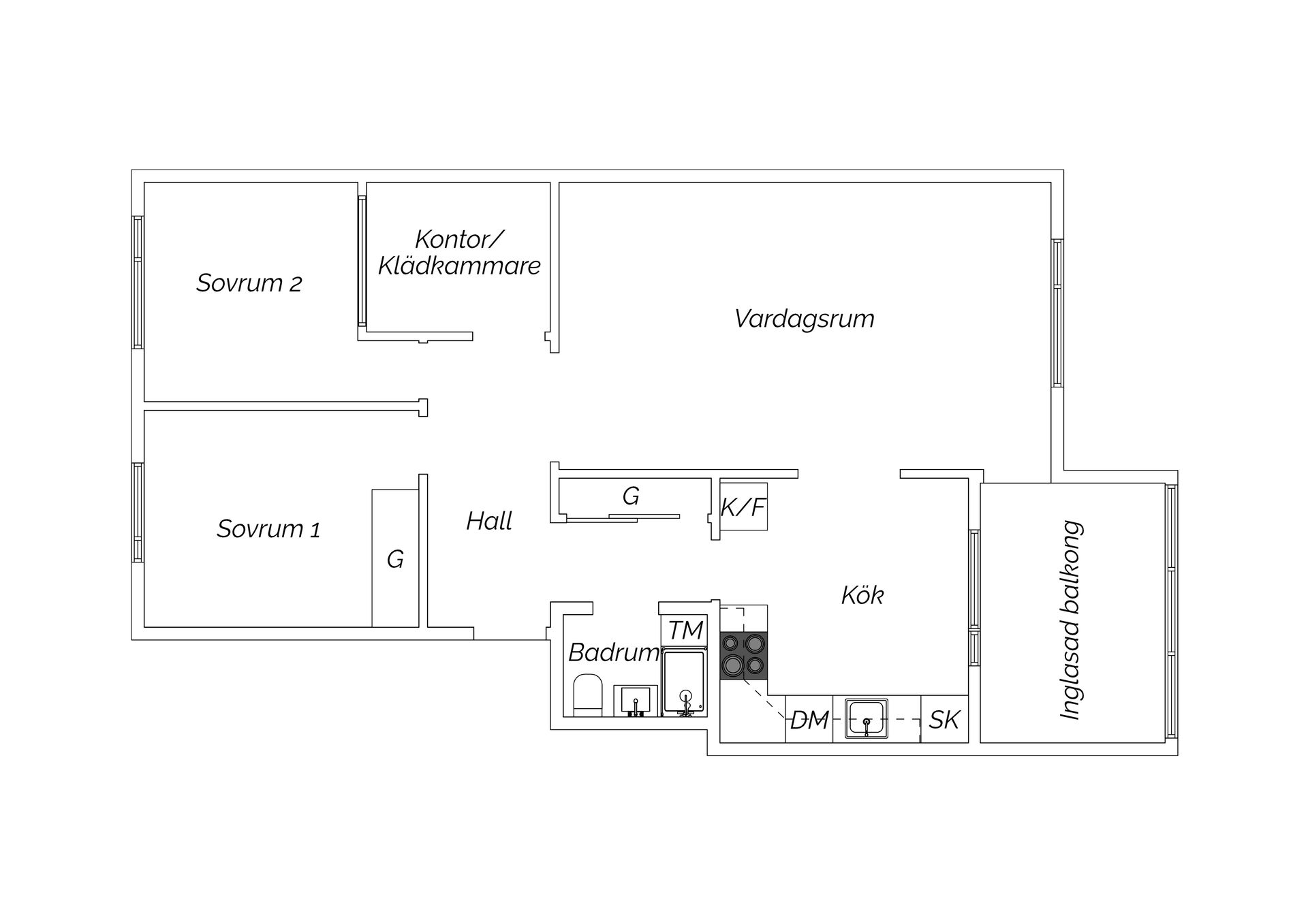 Bostadsrätt, Högomsvägen 34, Granlo, Sundsvall