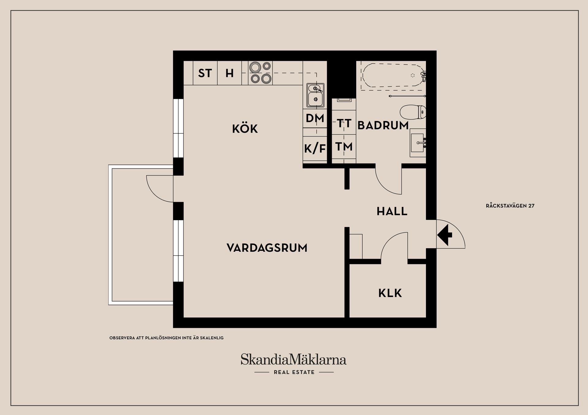 Bostadsrätt, Råckstavägen 27, Vån 5 (1352/1302), Vällingby Parkstad / Råcksta, Stockholm