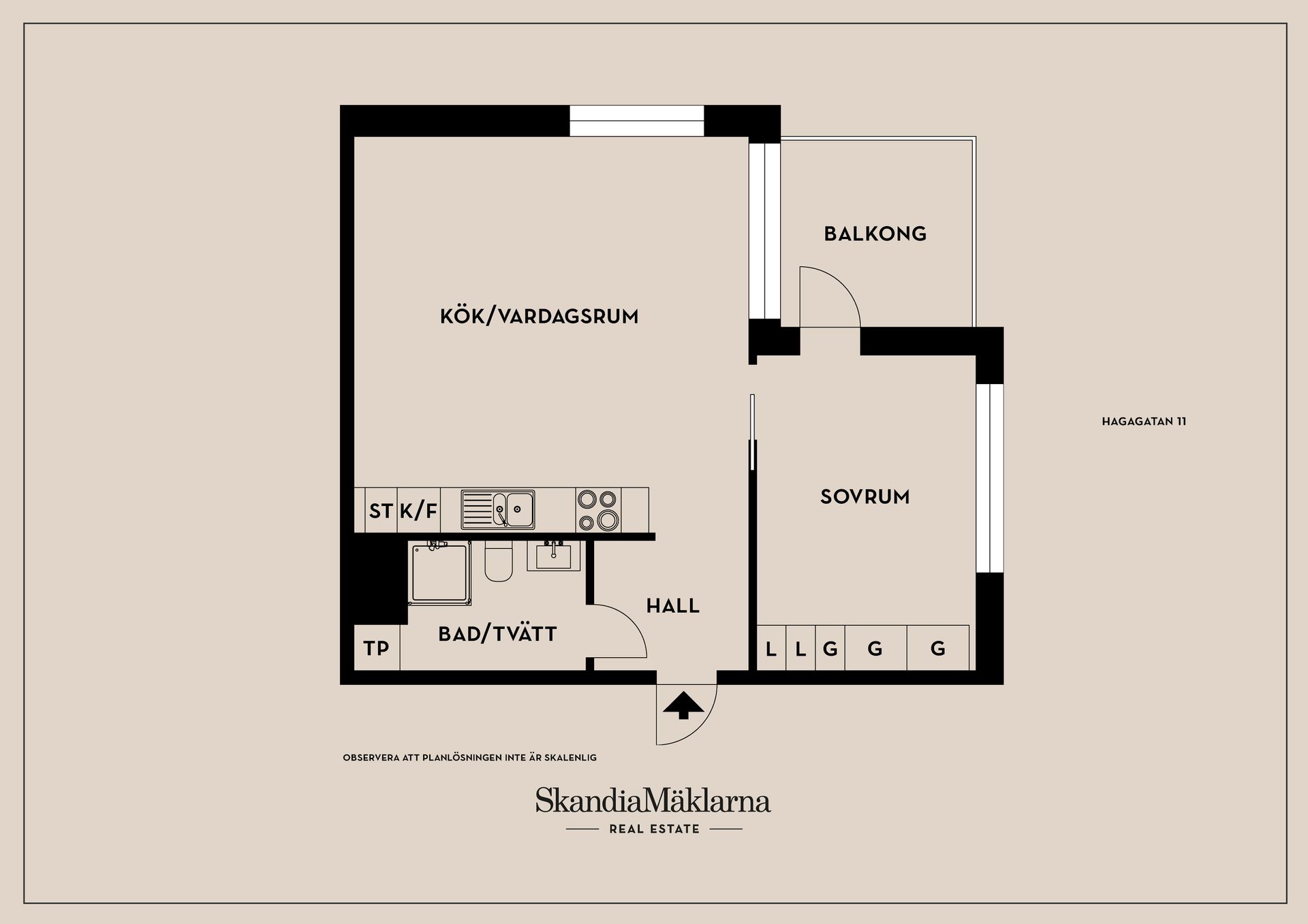 Bostadsrätt, Hagagatan 11, Haga, Karlstad