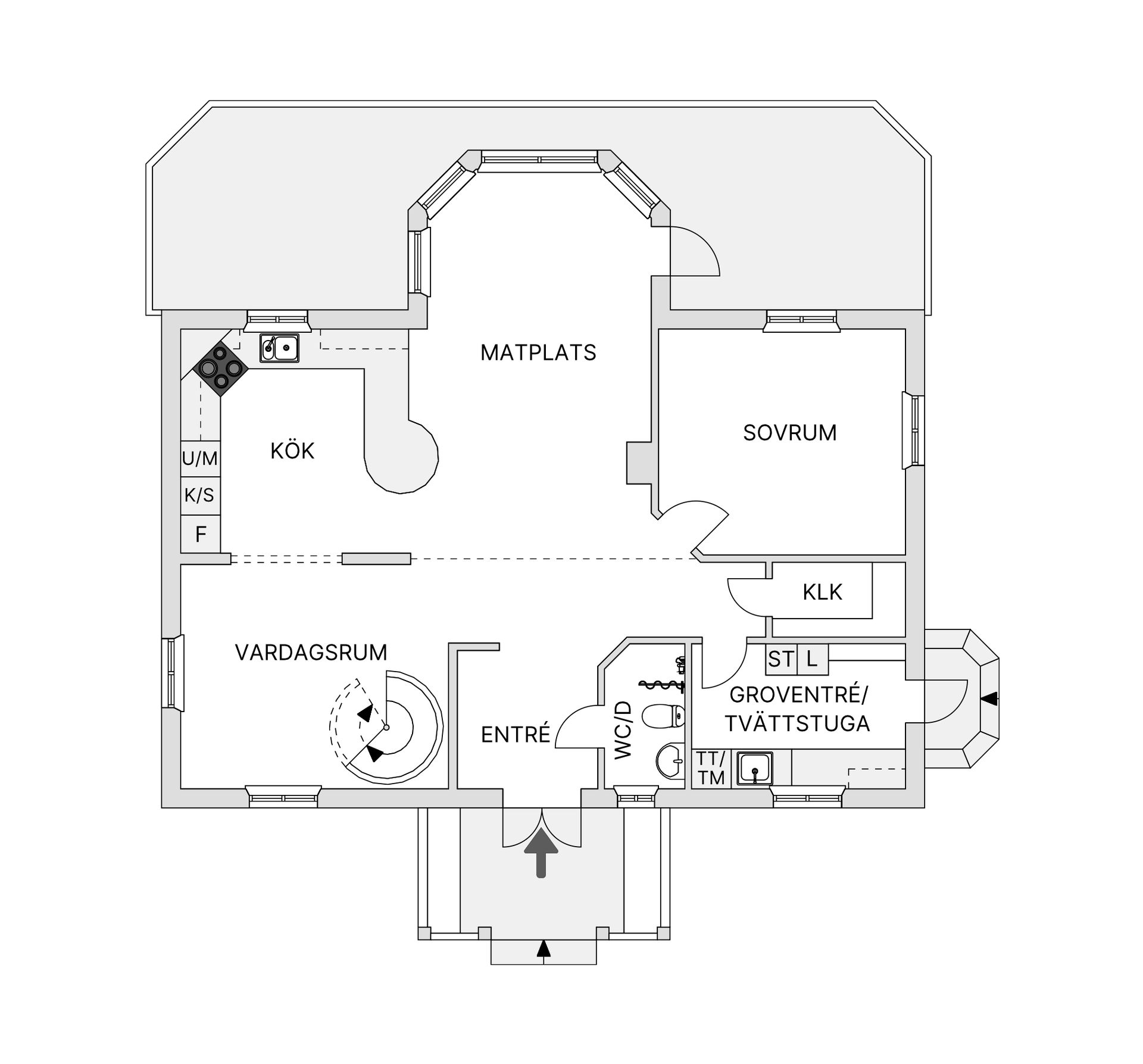 Villa, Genvalla 278, Annersia, Östersund