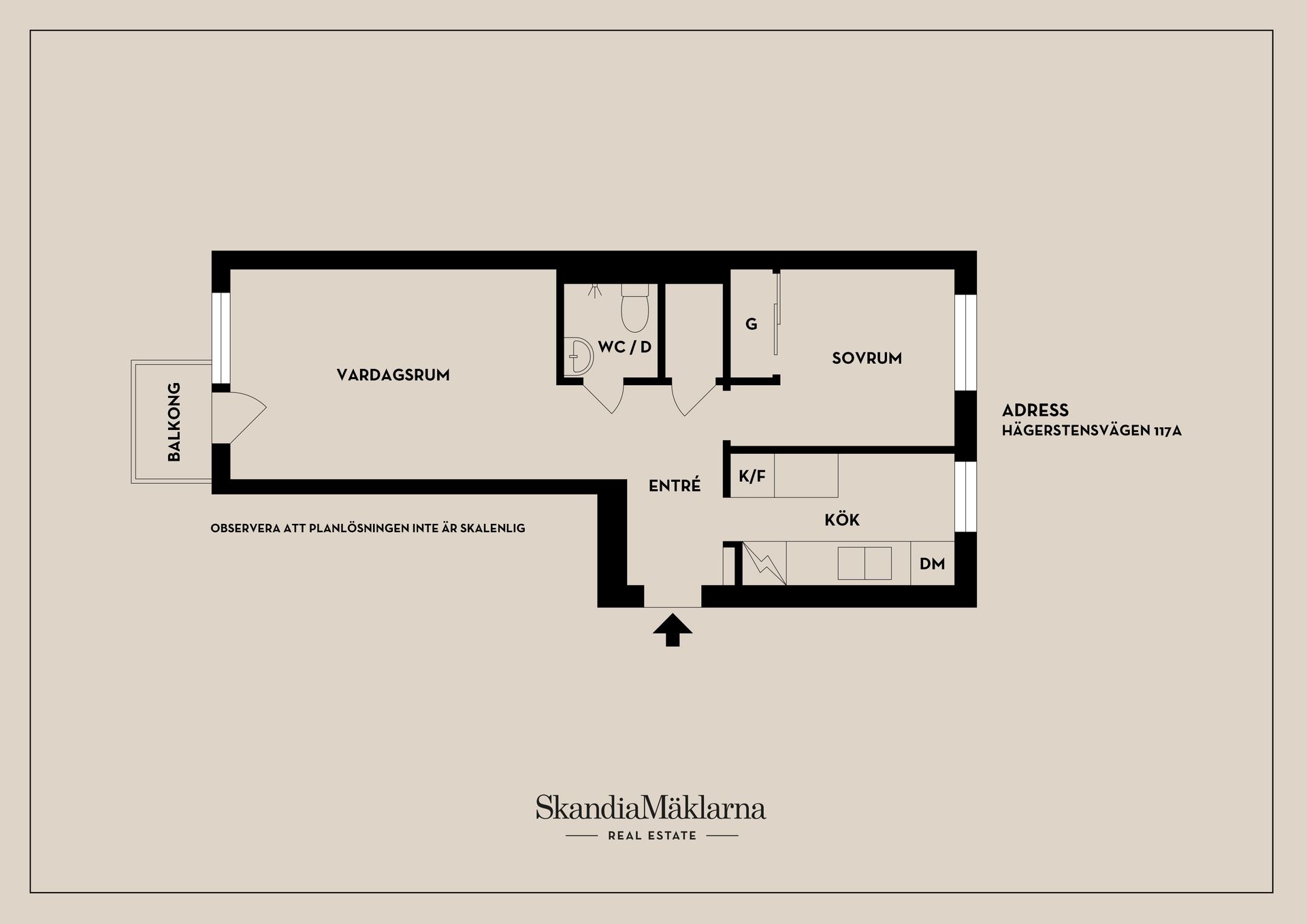 Bostadsrätt, Hägerstensvägen 117A, Aspudden, Stockholm
