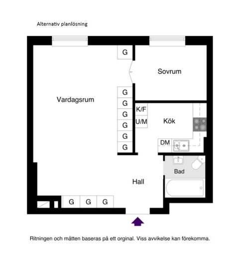Bostadsrätt, Väderkvarnsgatan 54B, Fålhagen, Uppsala
