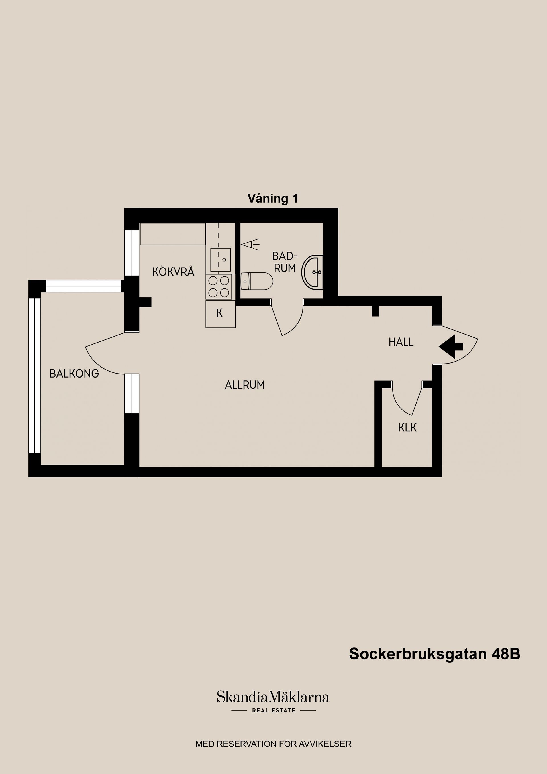 Bostadsrätt, Sockerbruksgatan 48B, Centralt/ söder, Gävle