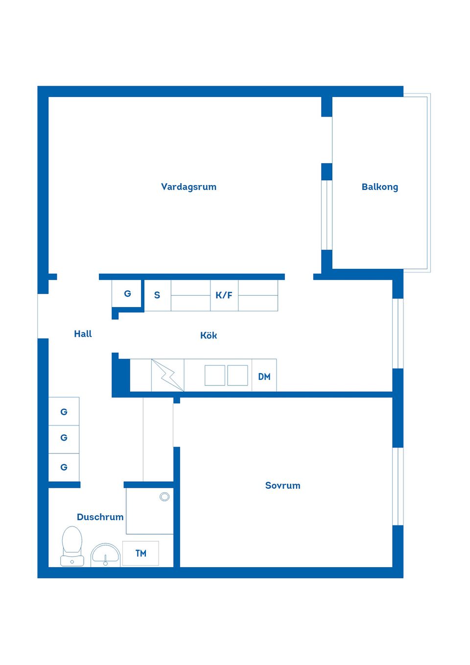 Bostadsrätt, Klostergatan 5C, Norr, Eskilstuna