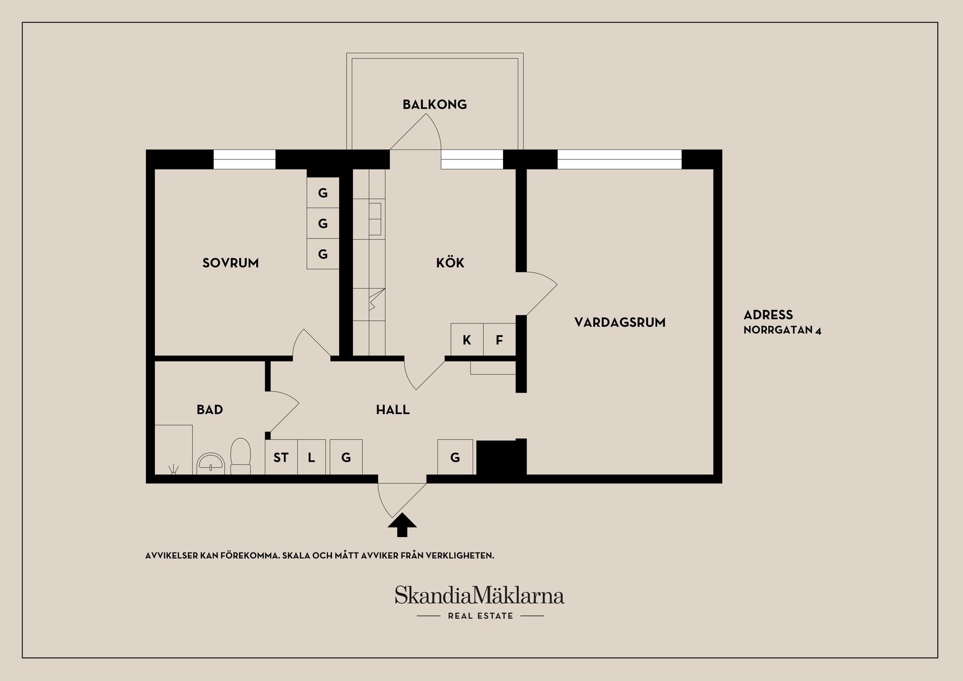 Bostadsrätt, Norrgatan 4, Pålsboda, Hallsberg