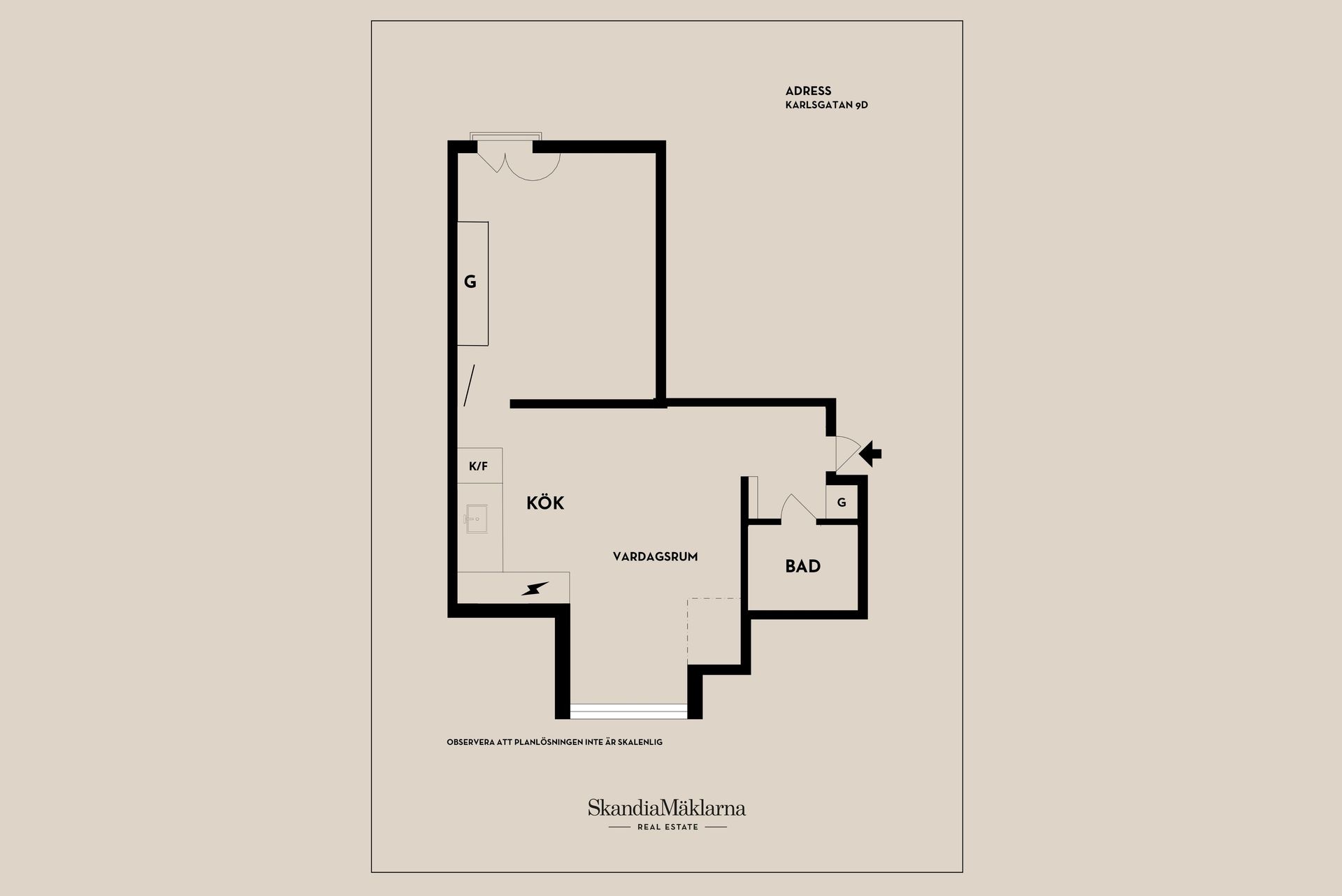 Bostadsrätt, Karlsgatan 9D, Centrum, Västerås