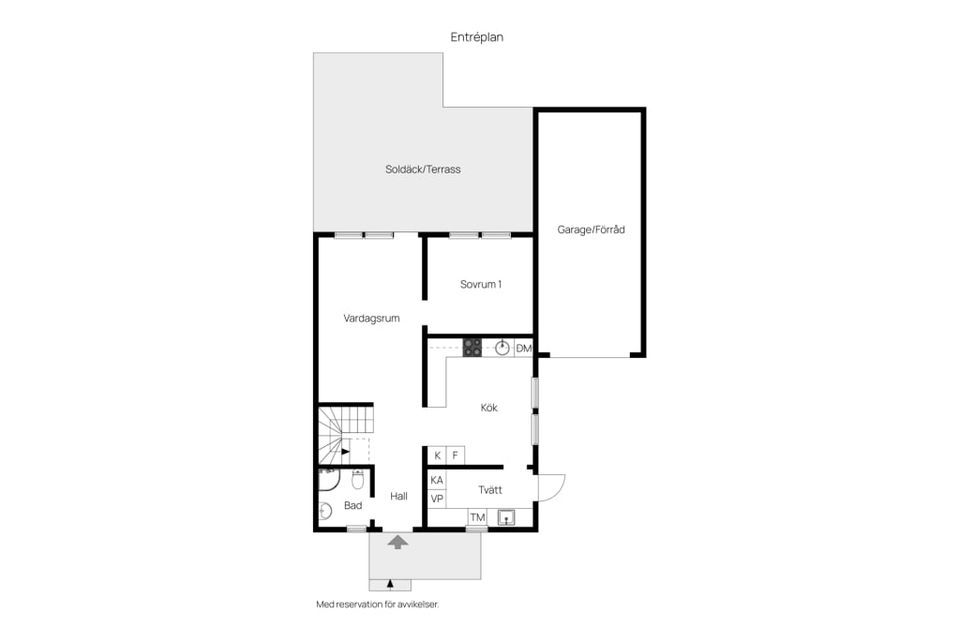 Villa, Solängsgatan 3, Anfarten, Sala