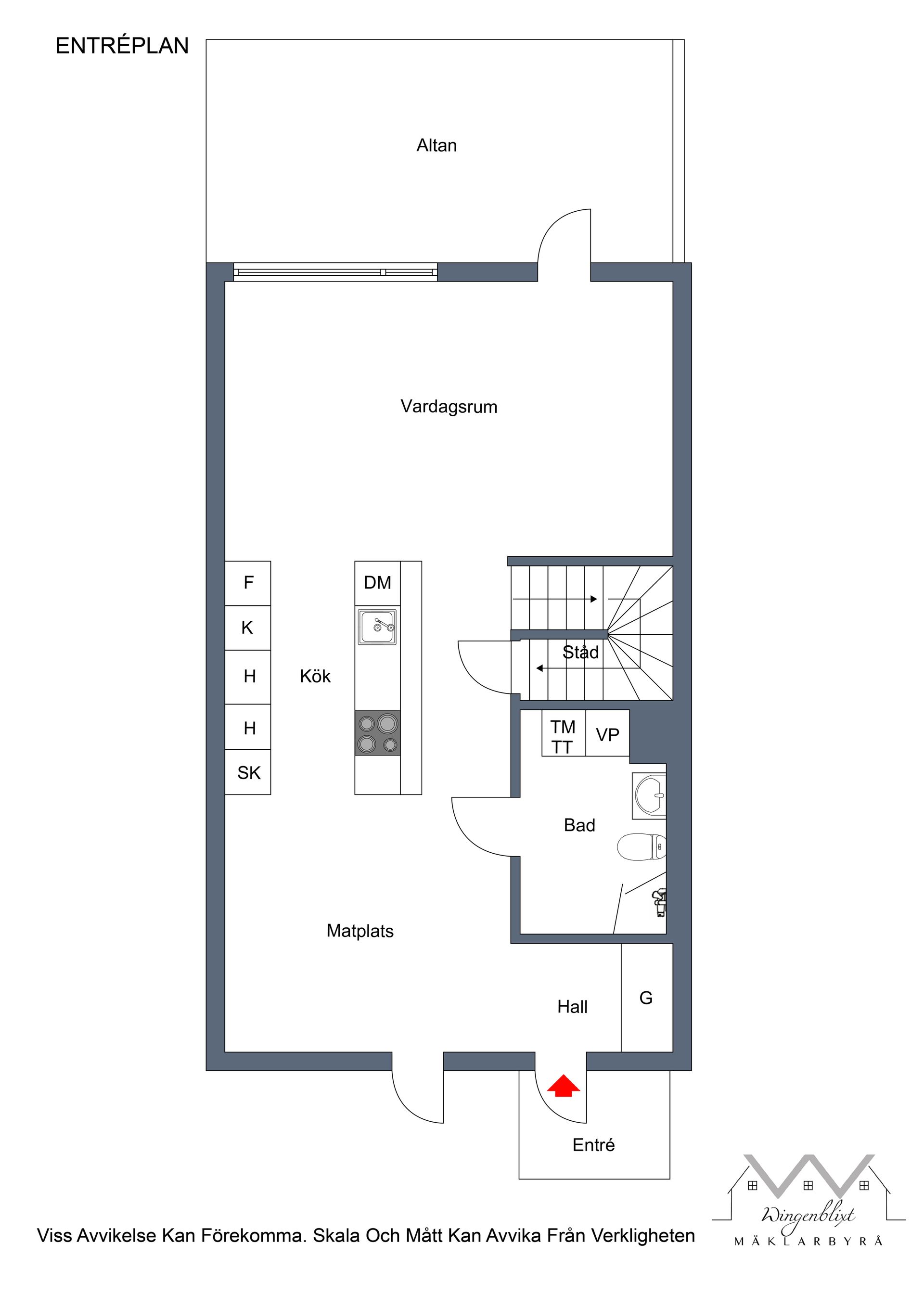Radhus, Vinlandsvägen 9 A, Jursta Hage, Upplands-Bro