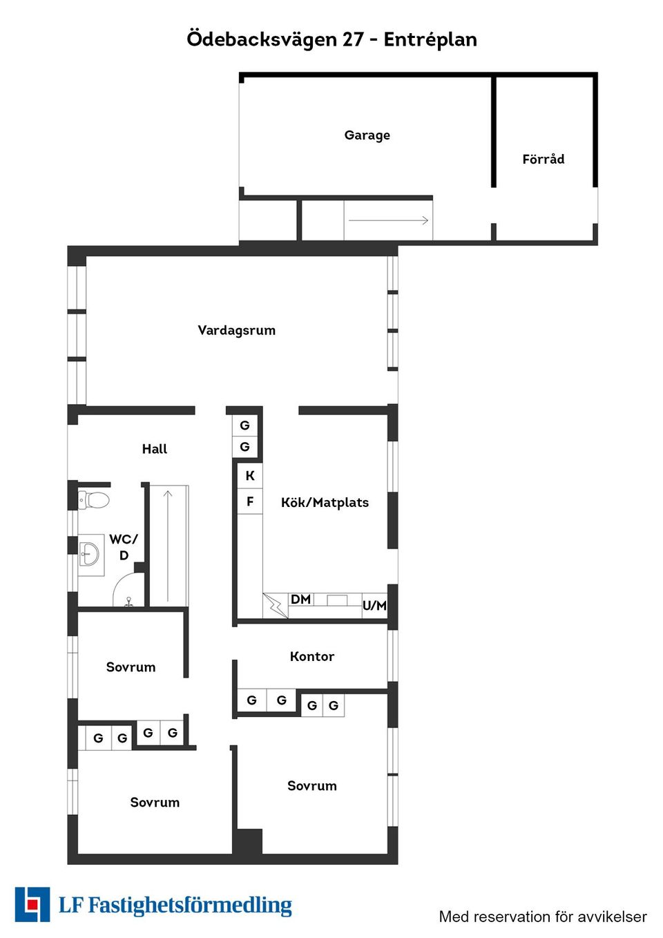 Villa, Ödebacksvägen 27, Simlångsdalen, Halmstad