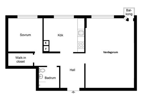 Bostadsrätt, Rödkullastigen 6F, Almhög, Malmö
