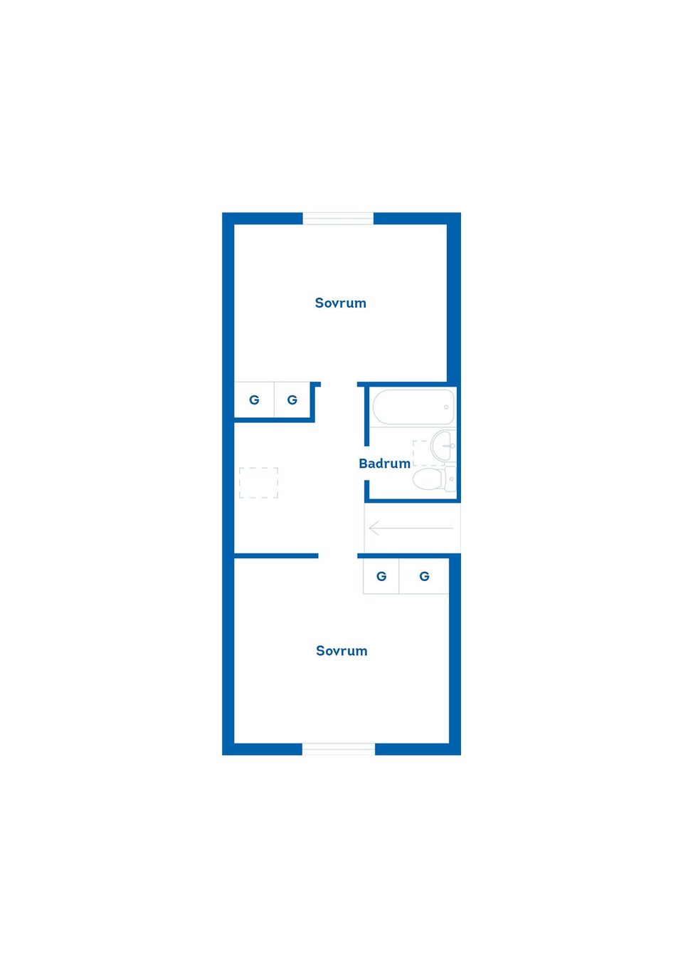 Radhus, Hansvägen 12, Öna, Mora