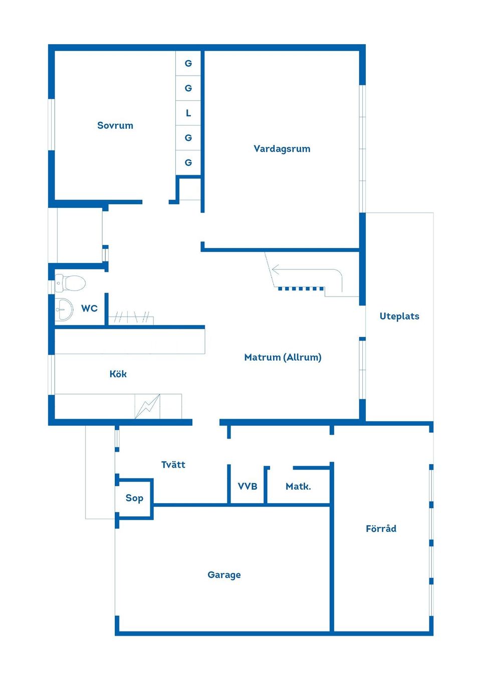 Radhus, Hansvägen 12, Öna, Mora