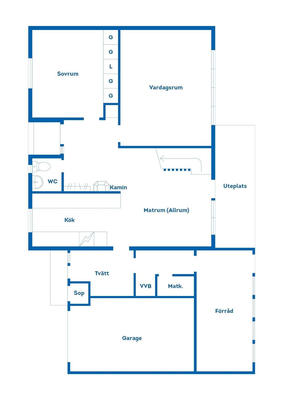 Radhus, Hansvägen 12, Öna, Mora