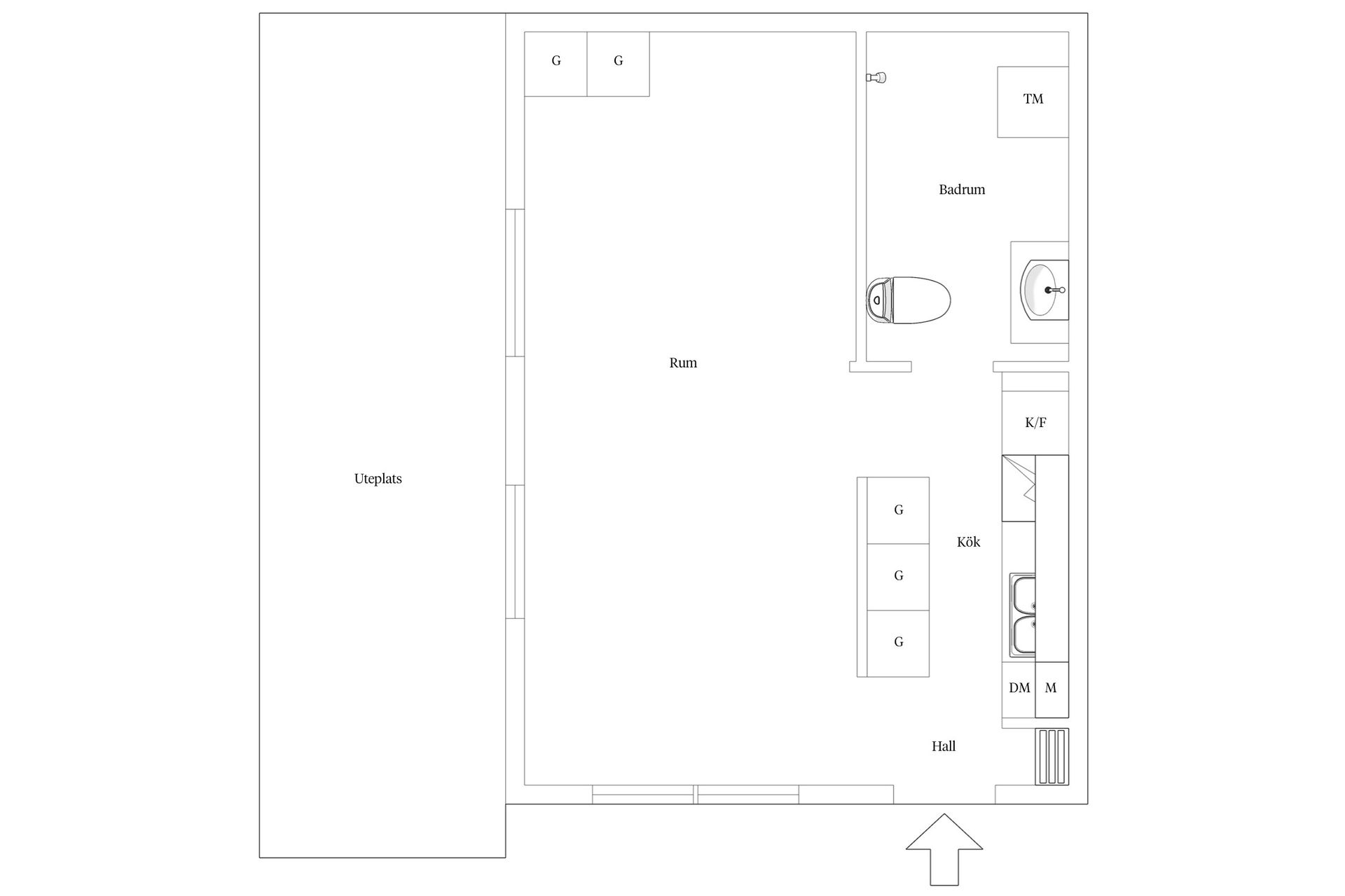 Bostadsrätt, Högalidsvägen 55J, Högalid, Trelleborg