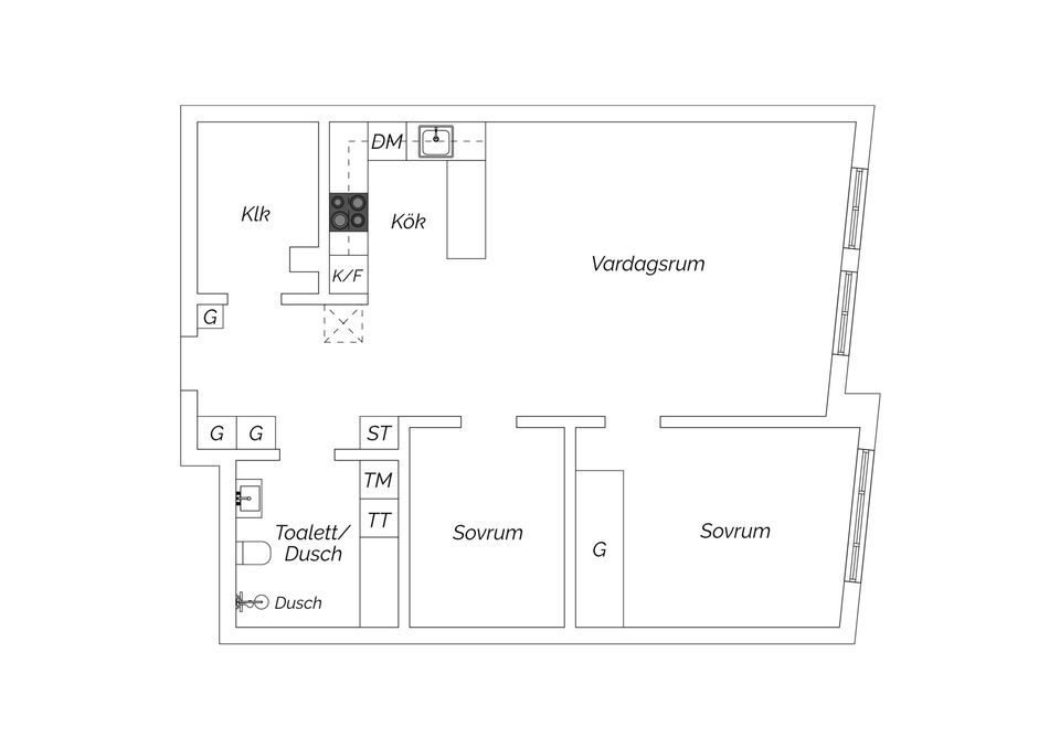 Bostadsrätt, Kungsholms Strand 107, 2 tr, Kungsholmen, Stockholm