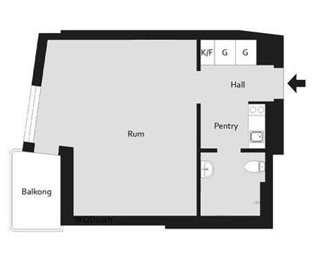 Bostadsrätt, Luthagsesplanaden 6A, Luthagen, Uppsala