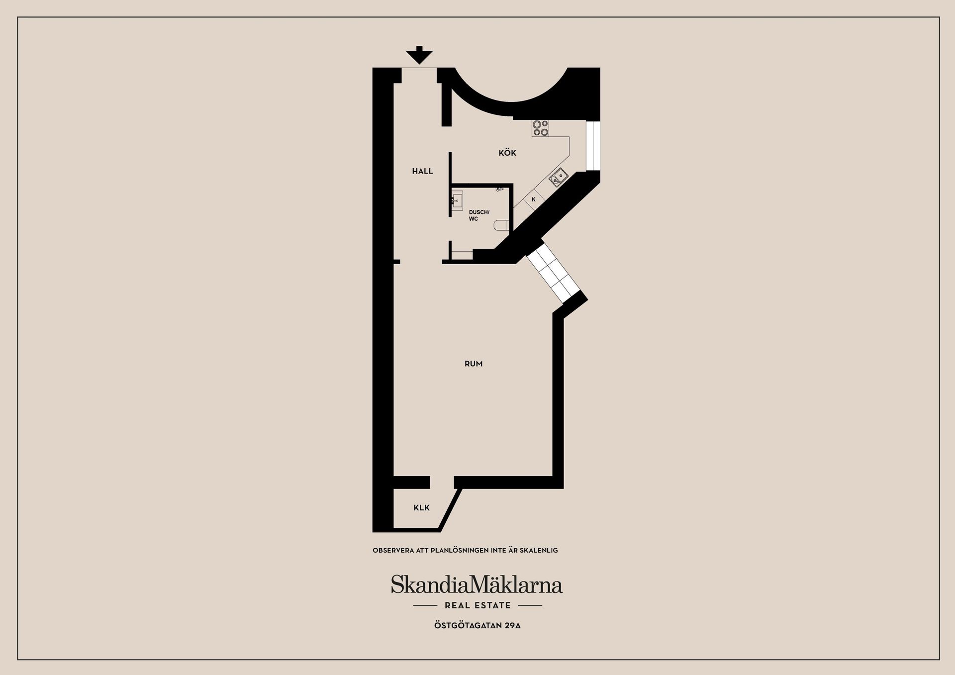 Bostadsrätt, Östgötagatan 29A, Södermalm  - Katarina, Stockholm