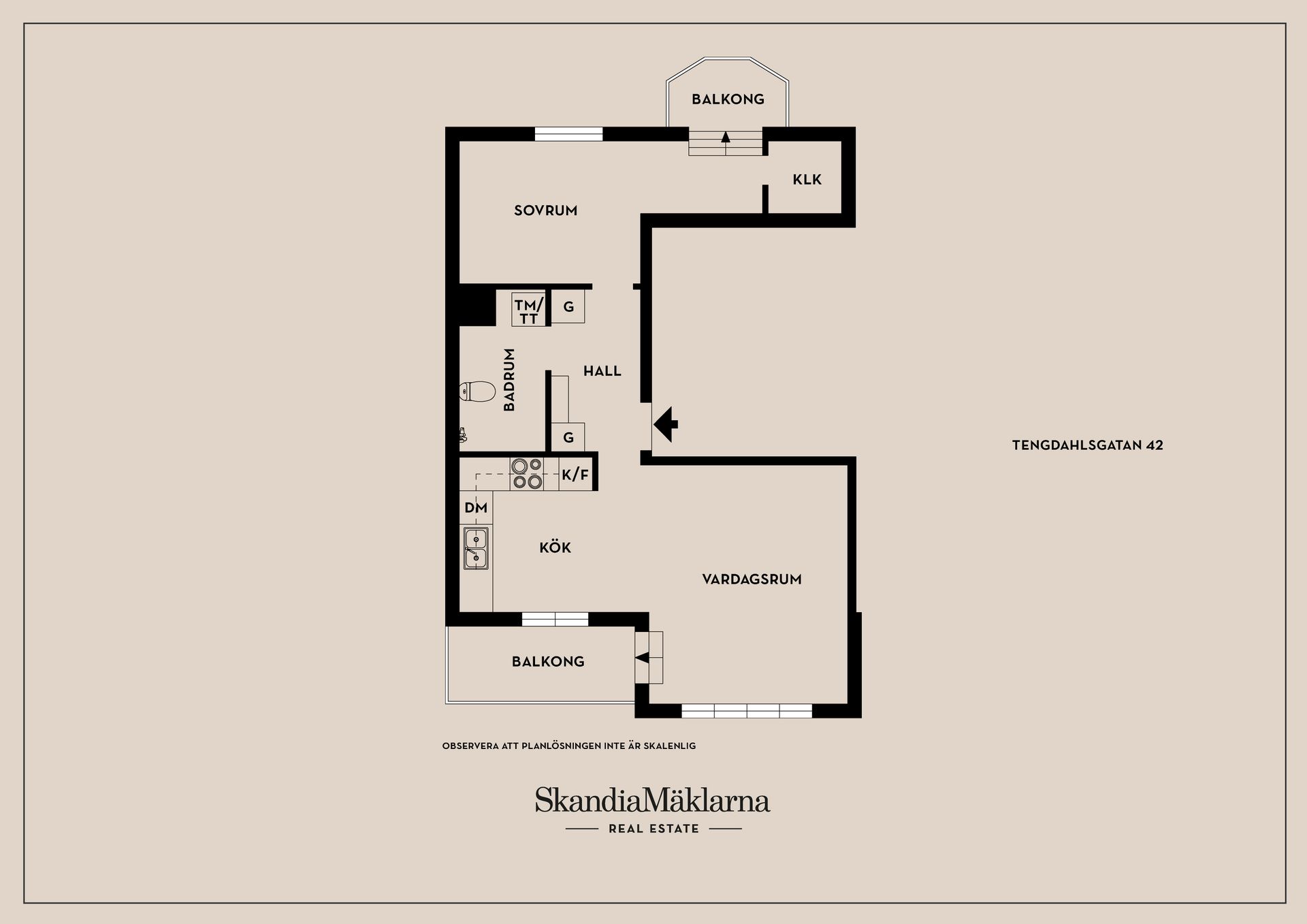 Bostadsrätt, Tengdahlsgatan 42, Södermalm  - Sofia, Stockholm