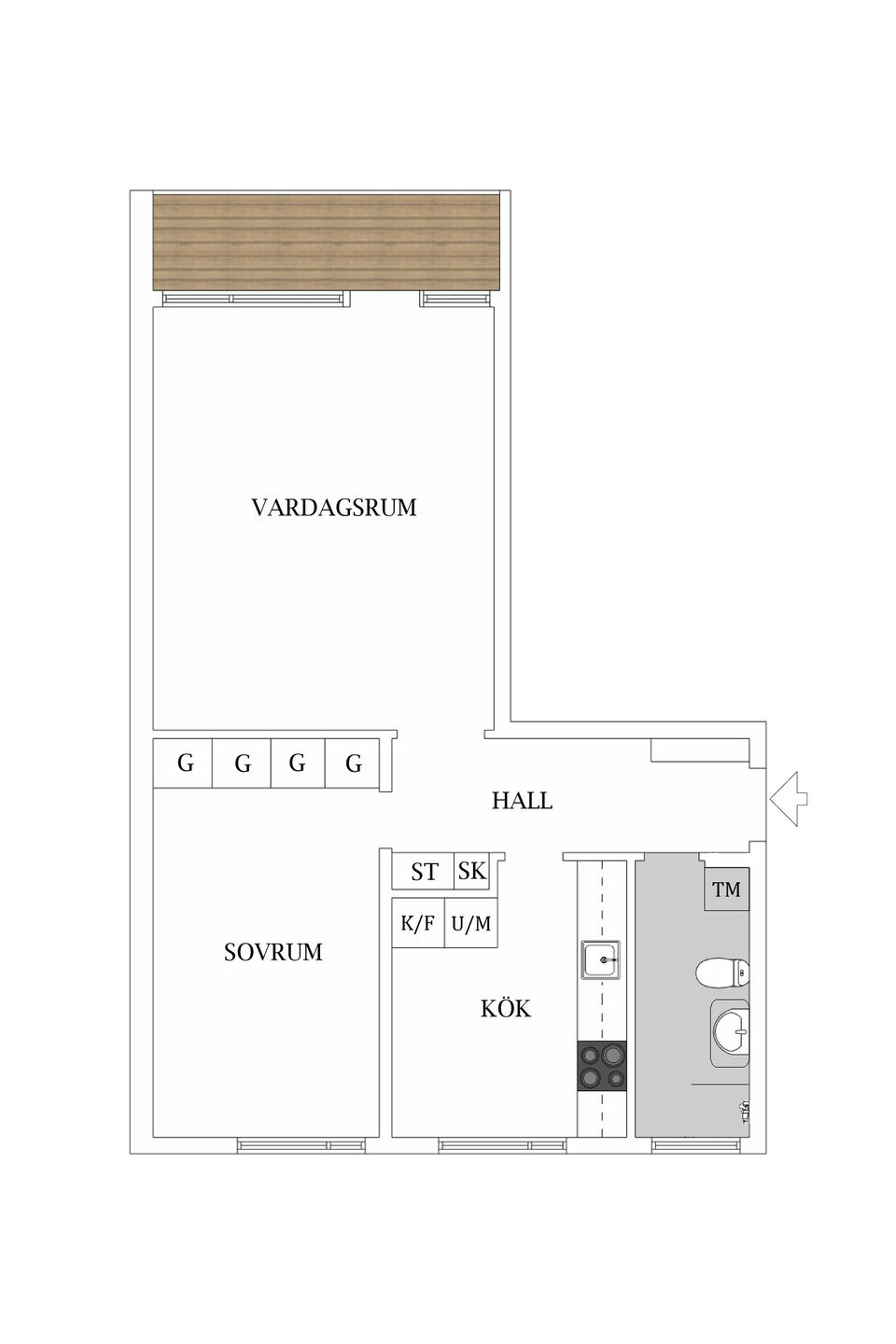 Bostadsrätt, Västgötavägen 23A, Östra Gärdet, Falkenberg