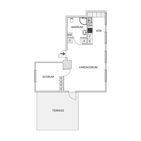 Bostadsrätt, Hjovägen 29B, Kyrkeryd, Habo