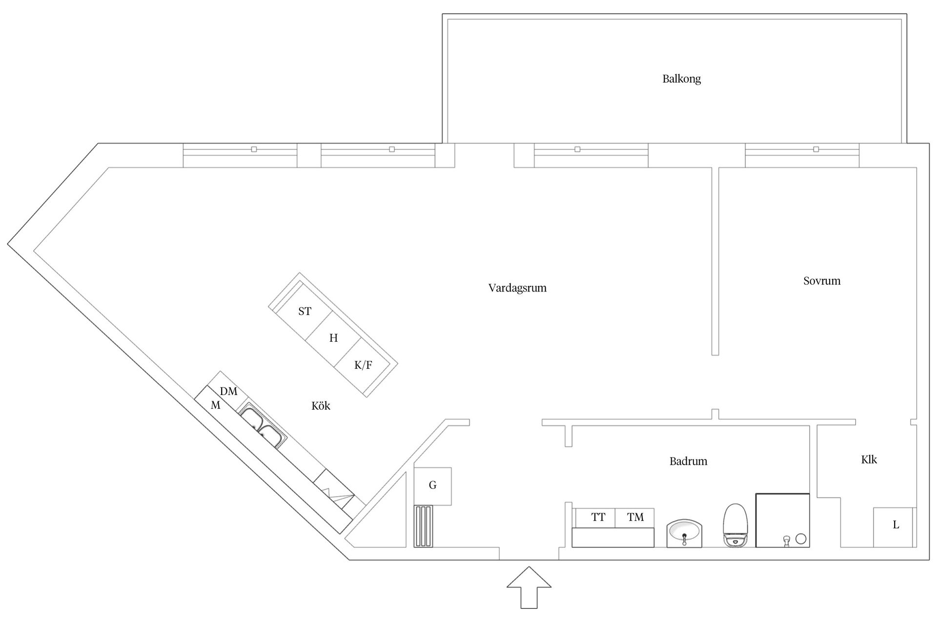Bostadsrätt, Bogsprötsgatan 23, Inre hamn, Karlstad
