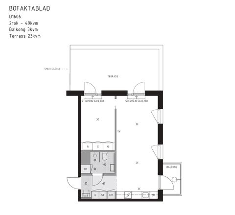 Bostadsrätt, Vintergatan 2D, Centrala Sundbyberg, Sundbyberg