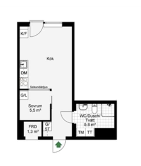 Bostadsrätt, Hägerneholmsvägen 6B, Hägerneholm, Täby