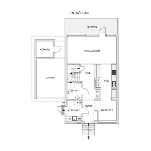 Radhus, Fruktvägen 18, Gullberna, Karlskrona
