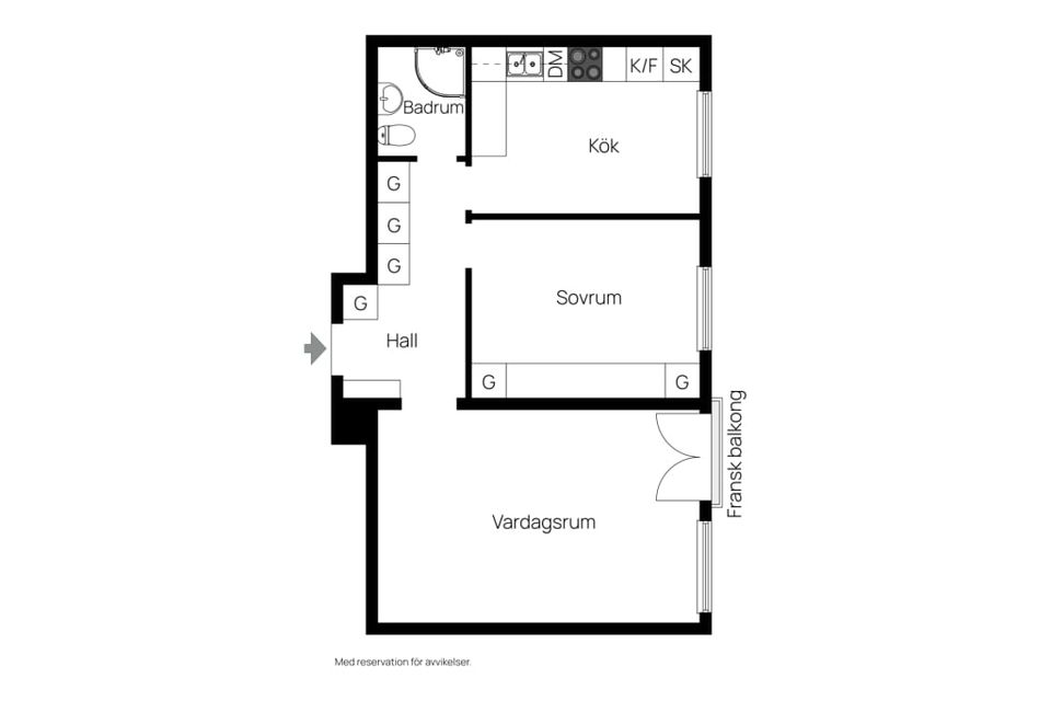 Bostadsrätt, Kapellgatan 15, Centralt Trelleborg, Trelleborg