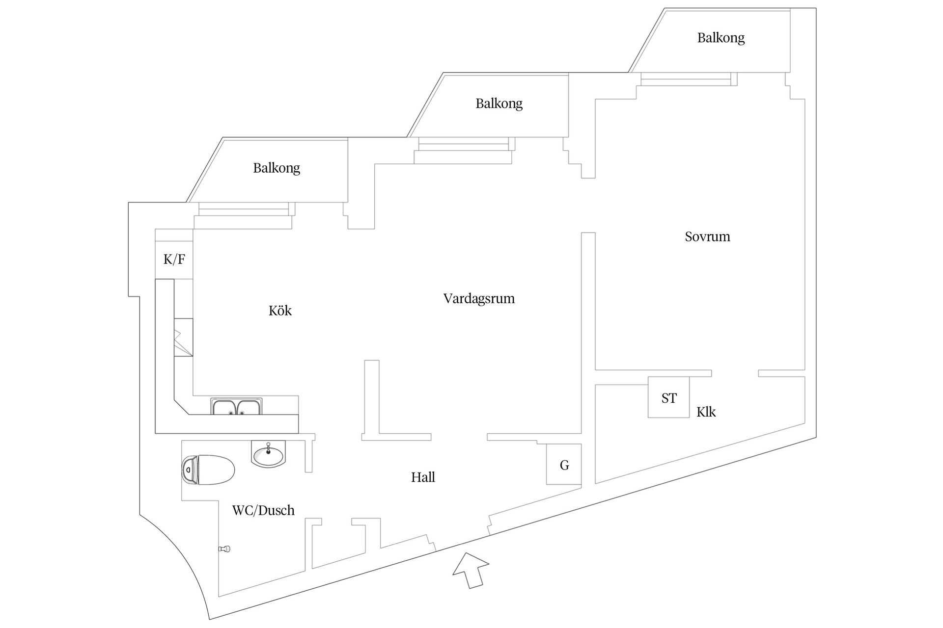 Bostadsrätt, Östra Vallgatan 57, Lund - Centrum, Lund