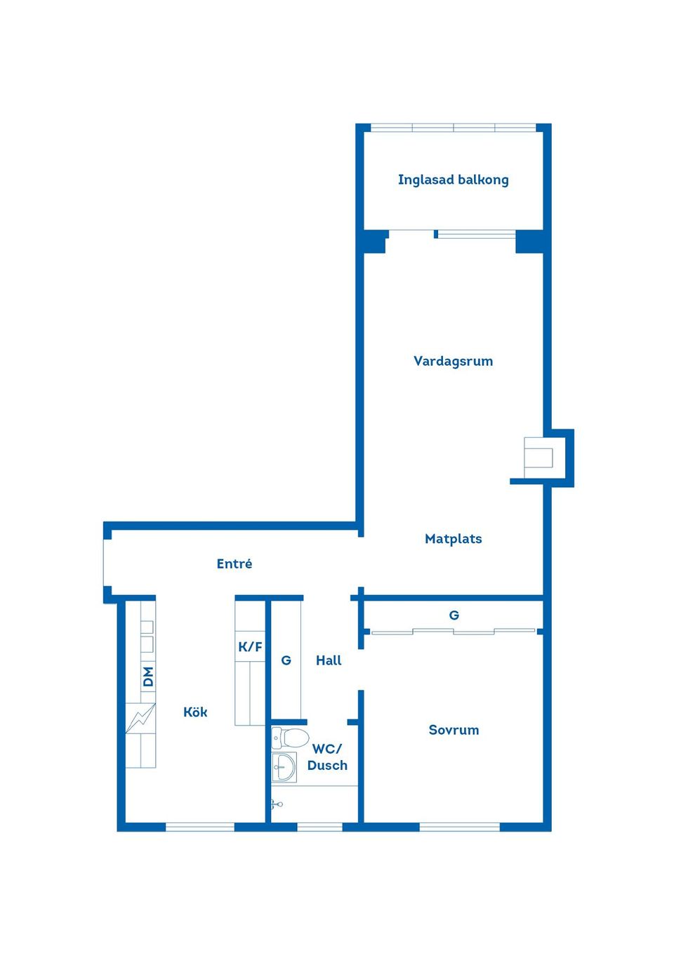 Bostadsrätt, Hantverksgatan 29B, Centralt, Oskarshamn