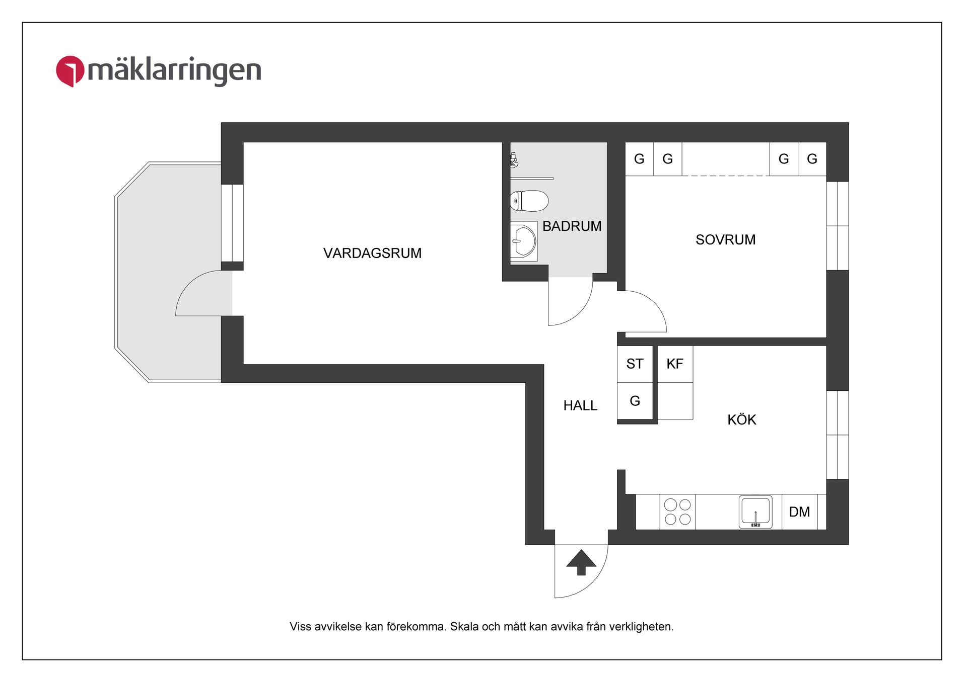 Bostadsrätt, Bomansgatan 22 B, Kristiansborg, Västerås