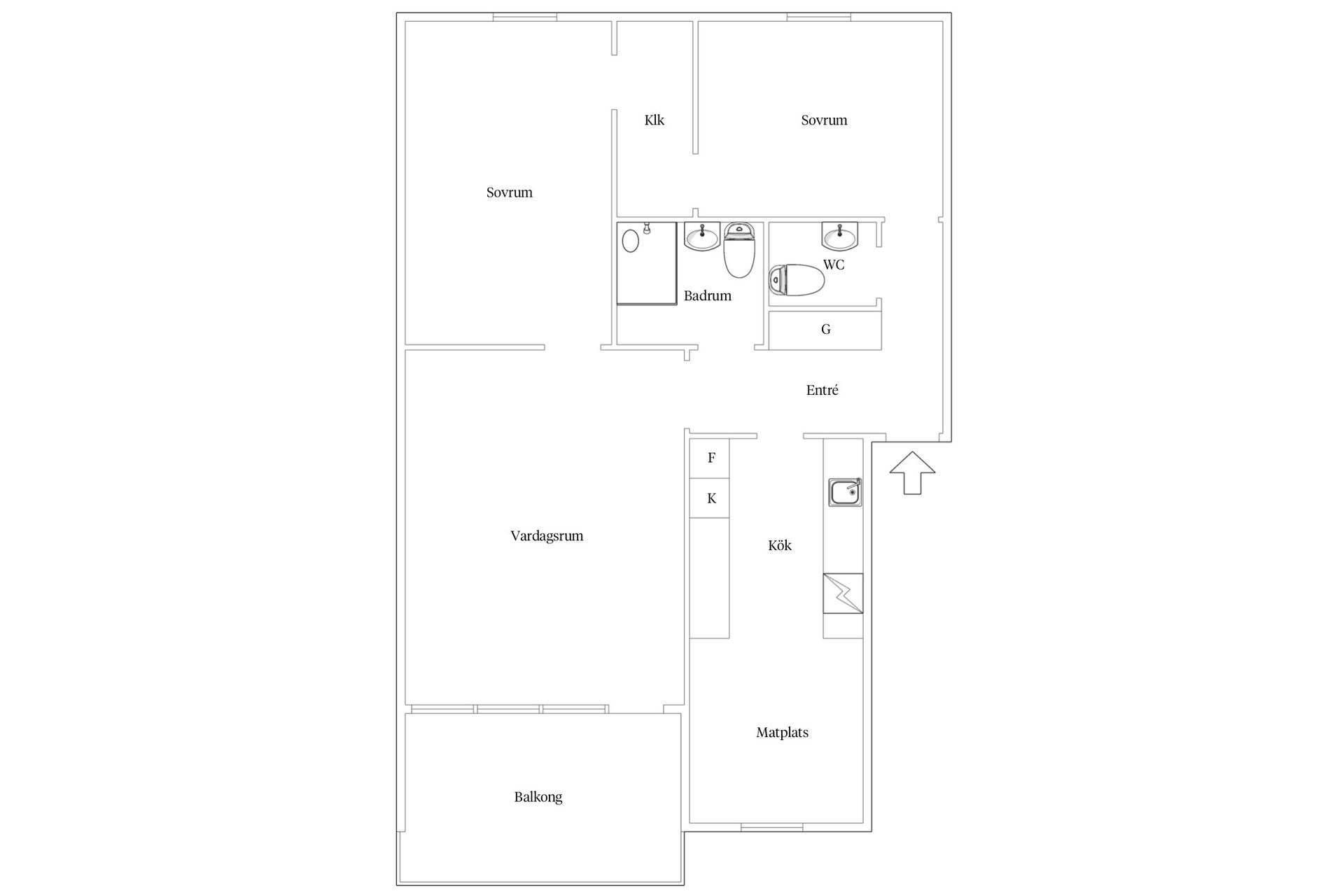 Bostadsrätt, Kung Karls väg 3C, Kungahusen, Trelleborg
