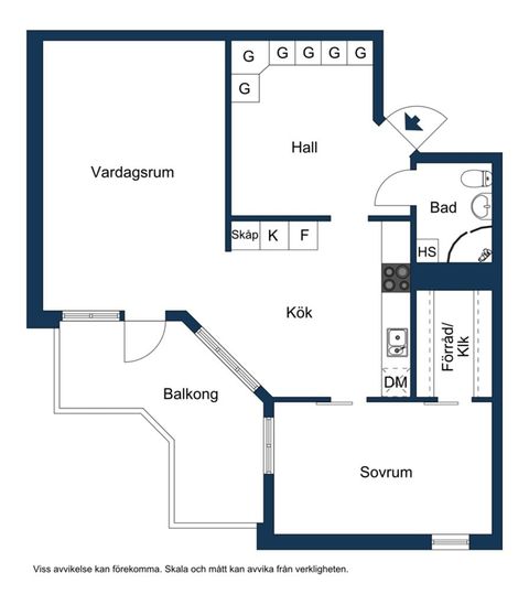 Bostadsrätt, Södergatan 38, Centrala Märsta, Sigtuna