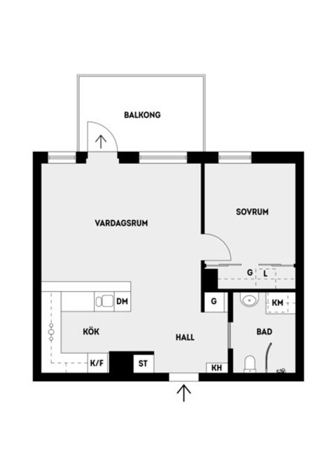 Bostadsrätt, Grindtorps skolgränd 32, 1tr, Täby Centrum, Täby